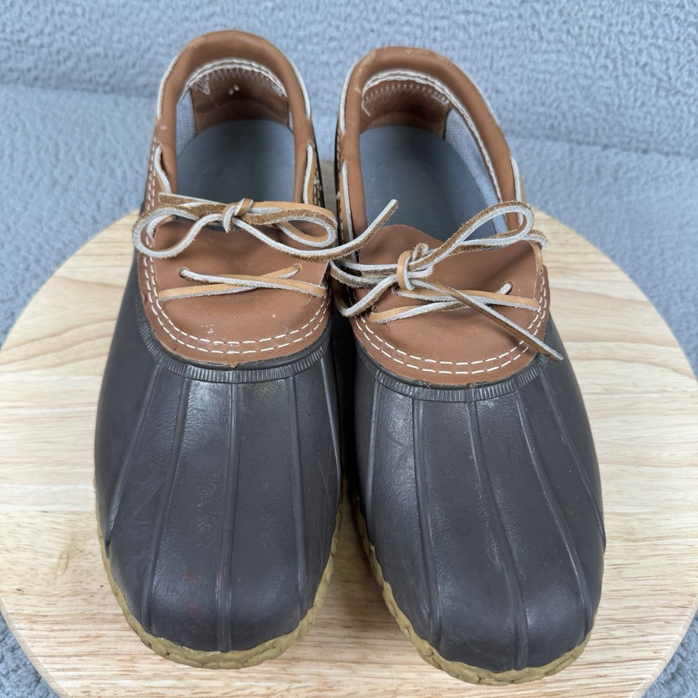 LL Bean Duck Boots Mens Size 12 M Low Top Rain Rubber USA Made Maine 175061 - Picture 3 of 11